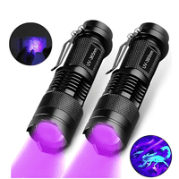 Genérico - X2 Linterna Luz Ultravioleta Linternas Recargables Linterna