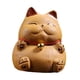 thumbnail image 2 of Mini Figura De Mascota De Té En Miniatura De Gato De La Suerte De Arena Morada Para Decoración De Dormitorio, 2 of 3