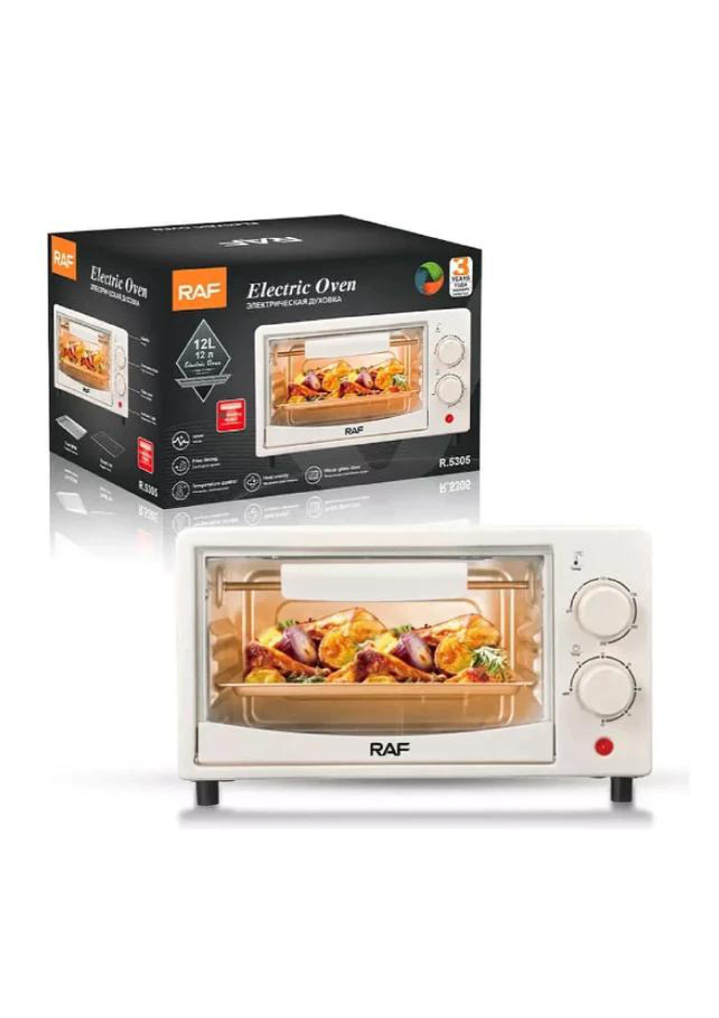 Raff - Mini Horno De Mesa Eléctrico 7L Portátil R5305W