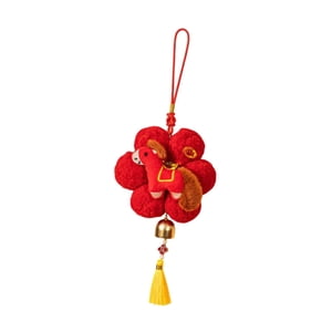 Magideal - Colgante De Año Adorno Colgante Peluche Mascota Zodíaco Bendición Para Celebrar El Año Del Caballo Hecho En Material Suave Adecuado Para Hogar O