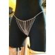 thumbnail image 2 of Cadena corporal para mujer, joyería sencilla, redonda, con cintura, bonita y sexy, bikini con diamantes de imitación, cadena para el vientre, tanga de cristal, 2 of 6