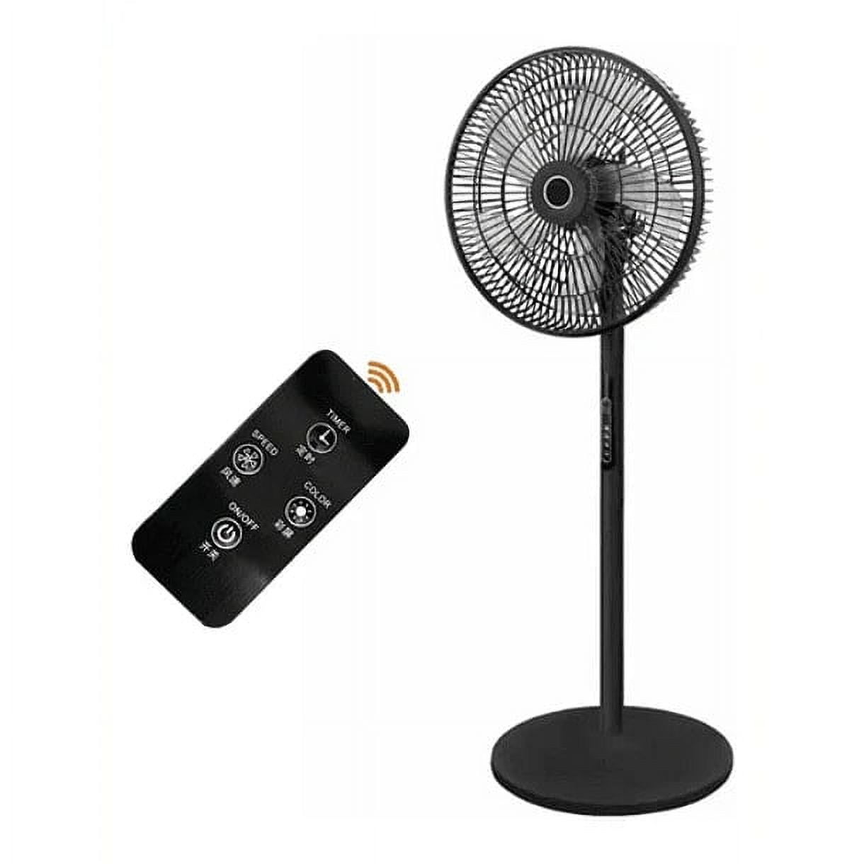 Crusec - Ventilador De Pie Con Control Remoto 5 Aspas 220v