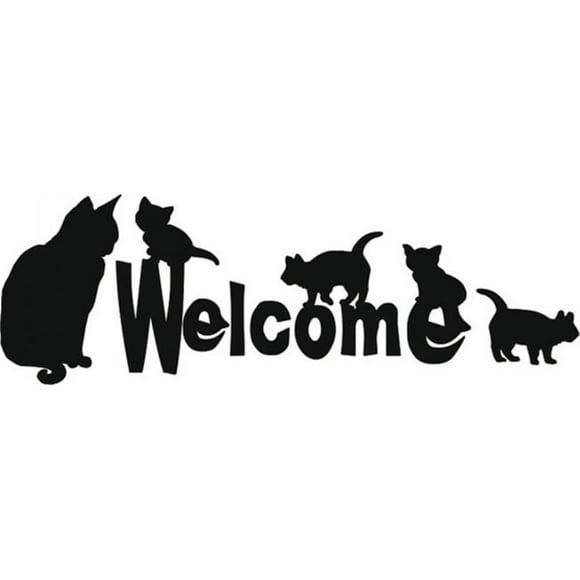 Decomural Welcome Sign House Cats WS-15792