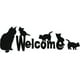 thumbnail image 1 of Decomural Welcome Sign House Cats WS-15792, 1 of 2