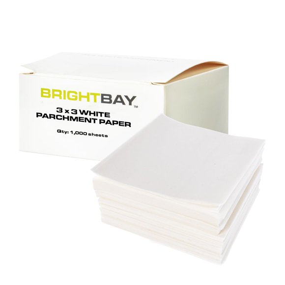 Papel de hornear Brightbay 8 cm blanco 1000 hojas