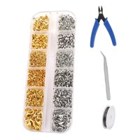 Bothyi - Kit De Cuentas De Crimpado Para La Fabricación De Joyas, Proyectos De Manualidades Diy, Guardianes De Alambre, 12 Rejillas