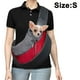 thumbnail image 1 of Portabebés para perros, de malla transpirable, con manos libres, correa acolchada ajustable, bolsa frontal, bandolera individual para perros y gatos., 1 of 8