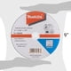 thumbnail image 2 of Disco de corte Metal 9" Makita D-18699 gris, 2 of 4