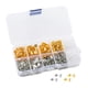 thumbnail image 3 of Kit De Pendientes De Botón Agujas De Aguja De Fondo Plano Para Regalos De Cumplea?os De Bricolaje Chica Blanco K Oro Mezclado, 3 of 5