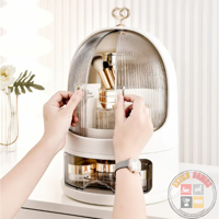 Estilodomus - Organizador De Cosméticos Con Bandeja Giratoria Elegante