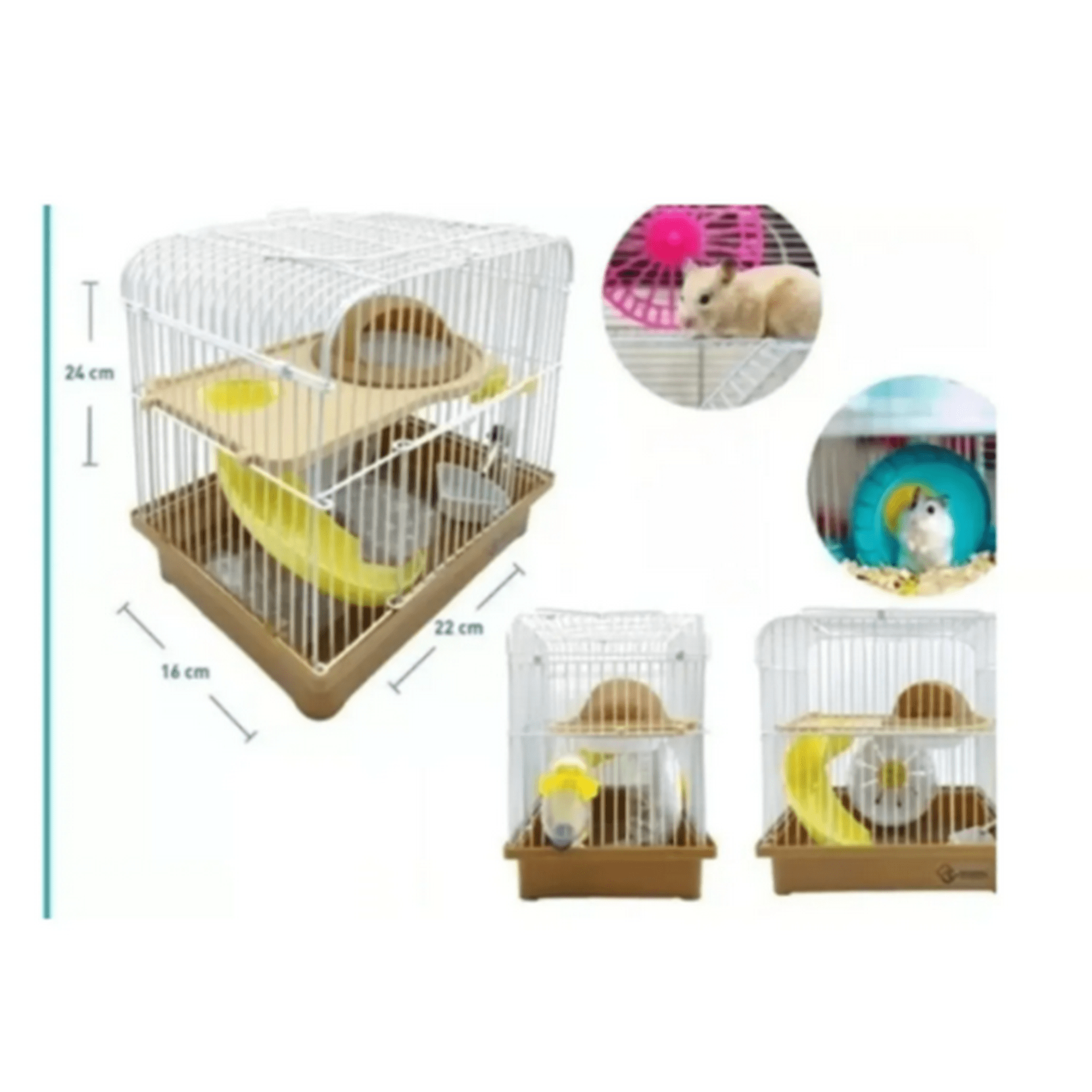 Genérico - Jaula Casa Para Hamster Roedores Con Accesorios