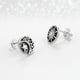 thumbnail image 2 of Aros Plata Fina 925 Sol Luna Estrellas Antialergicos Unisex plateado, 2 of 6