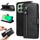 thumbnail image 1 of Funda con Cremallera para Honor X6C 4G, Carcasa Cartera de Cuero PU con Soporte y Tarjetero, 1 of 5