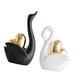 thumbnail image 3 of 2 Figuras De Cisne Para Decorar La Mesa De La Sala De Estar, Estantería, Entrada, Blanco Y Negro., 3 of 5