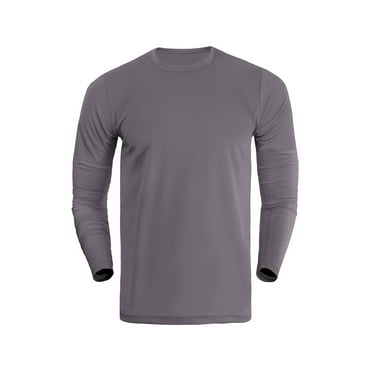 Polera Manga Larga Deportiva Dryfit Talla Gris M