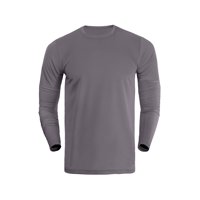 Broskis - Polera Manga Larga Deportiva Dryfit Talla Gris S