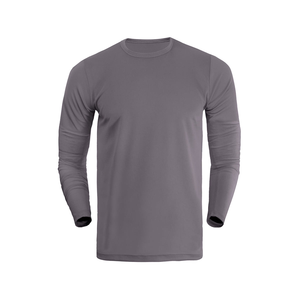 Broskis - Polera Manga Larga Deportiva Dryfit Talla Gris S