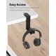 thumbnail image 3 of Gancho para auriculares Celerion rotación 360° negro, 3 of 4