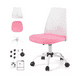 thumbnail image 2 of Silla de oficina ergonómica con soporte lumbar color multicolor, 2 of 3