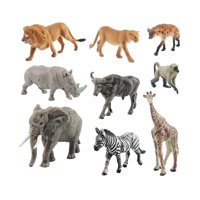 Bothyi - 9 Piezas De Figuras De Juegos De Animales De Sudáfrica Para Juguetes Educativos Para Niños Tempranos