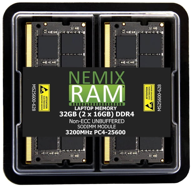 32GB DDR4 SODIMM 3200MHz メモリ（16GB x2） Memoria para laptop NEMIX RAM 32 GB 2x16 GB DDR4 3200 MHz SODIMM