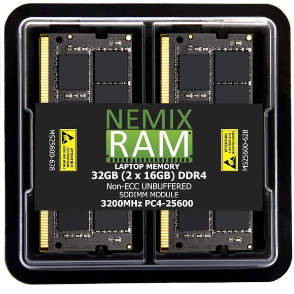 Memoria para laptop NEMIX RAM 32 GB 2x16 GB DDR4 3200 MHz SODIMM