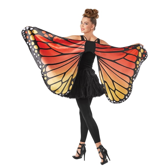 Capa con alas de mariposa monarca para adultos, de Costume