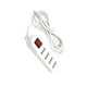 thumbnail image 2 of Zapatilla Alargador 3mt 4 Entradas Con Switch Blanco, 2 of 3