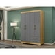 thumbnail image 3 of Clóset Escocia 4 Puertas 2 Cajones Mdf Gris, 3 of 4
