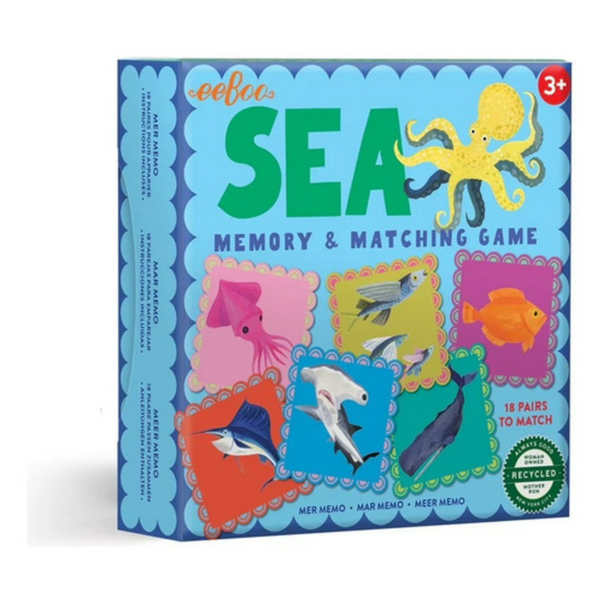 Juego Mesa Memoria Temática Mar Eeboo