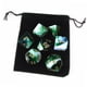thumbnail image 2 of Paquete De 7 Dados Poliédricos Con Bolsa De Juguetes Para La Enseñanza De Matemáticas Verde, 2 of 3