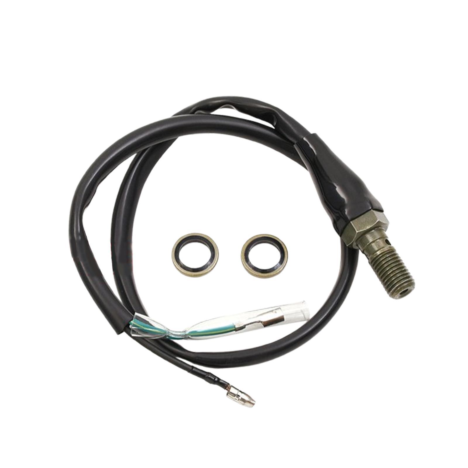 Magideal - Accesorios De Modificación Interruptor De Freno Bomba De Freno De Pie Trasero Estable M10X1.25 Arandelas De Repuesto Interruptor Trasero Con Arandelas