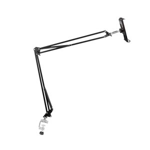 Bothyi - Soporte Para Teléfono/Tableta Montaje Ajustable Universal Manos Libres Brazo Largo Clip En 130 Cm Para Cama Negro
