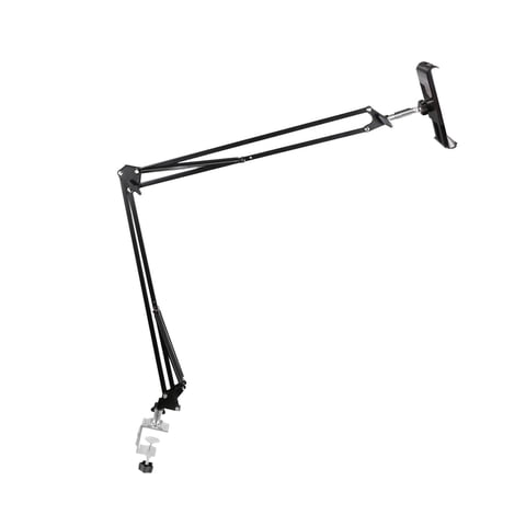 Bothyi - Soporte Para Teléfono/Tableta Montaje Ajustable Universal Manos Libres Brazo Largo Clip En 130 Cm Para Cama Negro