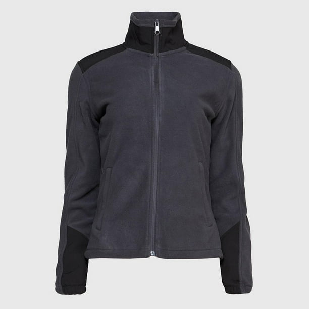 Micropolar C/ Aplicación Softshell Mujer gris oscuro S