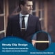 thumbnail image 3 of Uxcell 3 piezas de alfileres de corbata para hombres de acero inoxidable con letra P, juego de pinzas para corbata con caja de regalo para el Día del Padre en plata, oro y negro, 3 of 6
