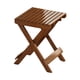thumbnail image 3 of Taburete Plegable Taburete De Camping Portátil Silla De Camping Para Playa Patio Trasero Viaje Marrón, 3 of 5