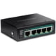 thumbnail image 1 of Conmutador industrial de riel DIN con alimentación Gigabit PoE++ TRENDnet TI-B541, 1 of 3
