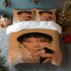 thumbnail image 1 of 3pcs IUJiEun Black Hair Gentle Photo Print Three-Piece Set Duvet Cover + Double Pillowcases, 1 of 1