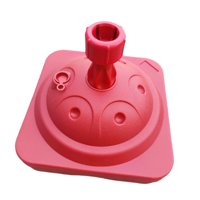 Magideal - Soporte Para Sombrilla De Patio, Soporte Para Sombrilla, Fácil Instalación, Resistente, Soporte Para Sombrilla Lleno De Agua Para Césped, Picnic, Play Rojo