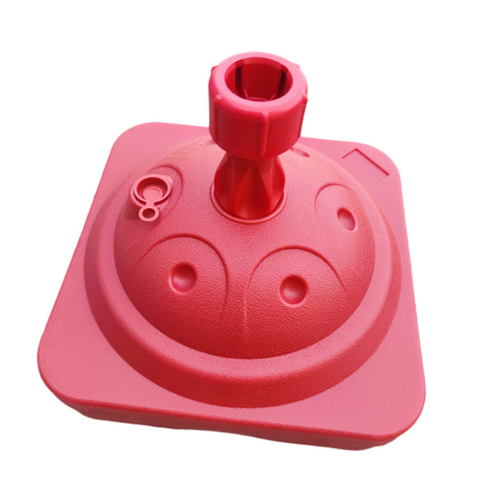 Magideal - Soporte Para Sombrilla De Patio, Soporte Para Sombrilla, Fácil Instalación, Resistente, Soporte Para Sombrilla Lleno De Agua Para Césped, Picnic, Play Rojo