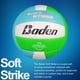 thumbnail image 2 of Voleibol Baden Soft Strike – Tamaño Oficial – Azul/Verde, 2 of 5