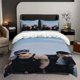 thumbnail image 1 of 3pcs SKZ Members' Fashionable Outdoor Shooting Themed Bedding Set Including Duvet Cover And Pillowcases Soft And Comfortable, 1 of 5