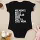 thumbnail image 1 of Baby Boys Casual Cute "SHE'S A COOL MOM" Print Romper, Comfortable Soft Short Sleeve Crew Neck Bodysuit For Summer, 1 of 5