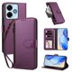 thumbnail image 2 of Funda con Billetera para [Xiaomi Redmi 13 4G/5G] con Bolsillo Zipper y Tarjetero Violeta, 2 of 6