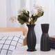 thumbnail image 5 of Juego de 2 jarrones florales negros para decoración, de cerámica de 20 cm, ideal como regalo para mesa, centro de mesa, sala de estar y oficina., 5 of 6