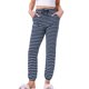 thumbnail image 1 of Pantalones de descanso a rayas de algodón para mujer de INSPIRE CHIC para el regreso a clases, suaves joggers con cordón ajustable, bolsillos y puños elásticos XS Rayas Azul Marino, 1 of 5