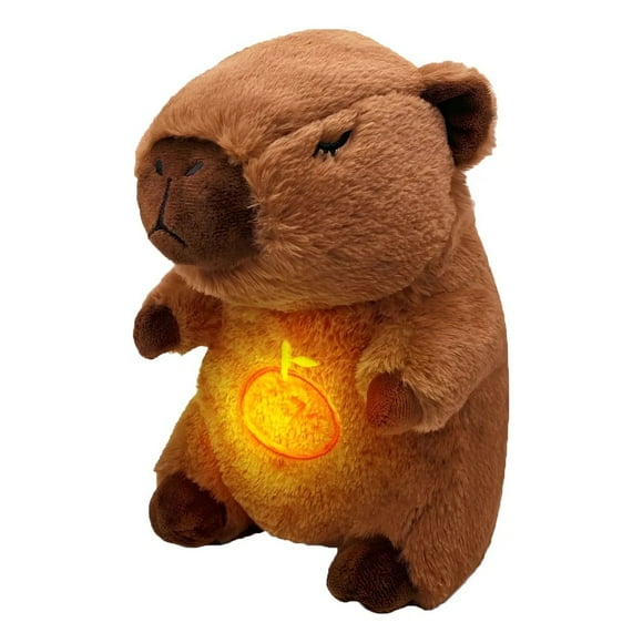 Capibara Peluche Que Respira Calma Ansiedad Para Dormir Marrón Claro 30CM