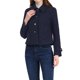 thumbnail image 1 of REFINED ATTIRE Abrigo Corto de Mujer con Cuello Abierto y Cierre de Botón Simple Azul Marino Talla S, 1 of 8