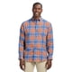 thumbnail image 1 of Camisa Izod Stratton de franela para hombre, manga larga, XL, marrón, 1 of 4